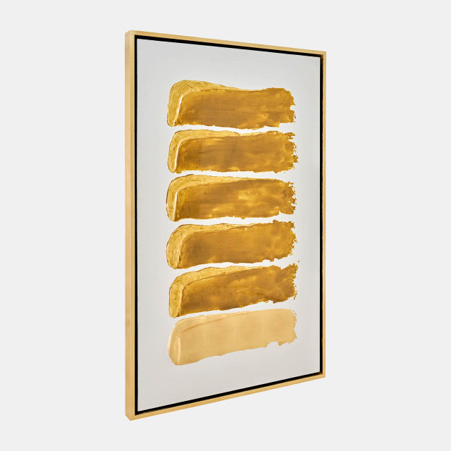 35x59, Hand Painted Gold Leaf Ingot Box set of 2