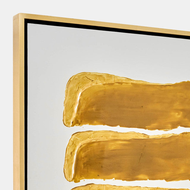 35x59, Hand Painted Gold Leaf Ingot Box set of 2