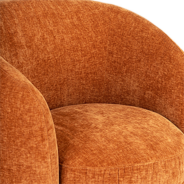Barrel Arm Chair Rust