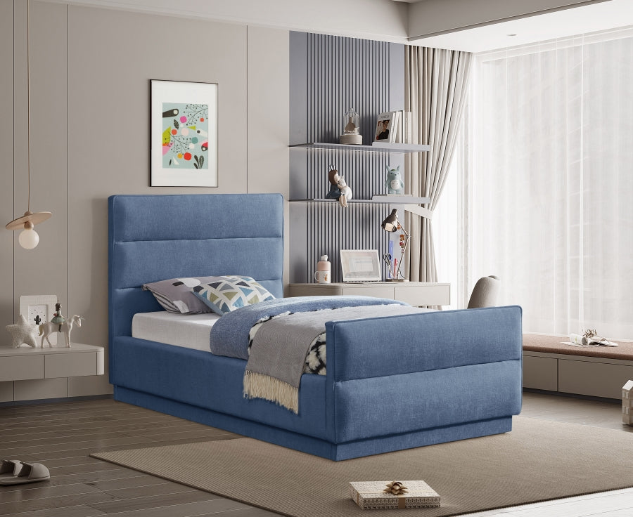 Paxton Chenille Fabric Twin Bed