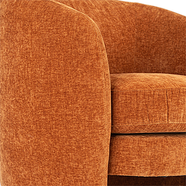 Barrel Arm Chair Rust