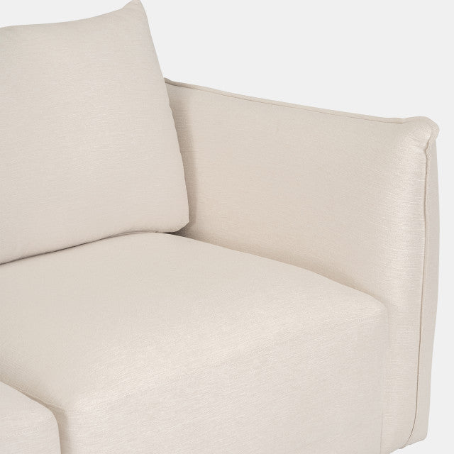 Laf/raf Chaise Sofa W/ Knife Edge Tailoring 2boxes
