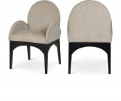 The Waldorf Chenille fabric Dining Arm Chair