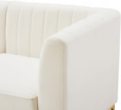 CREAM VELVET MODULAR SOFA