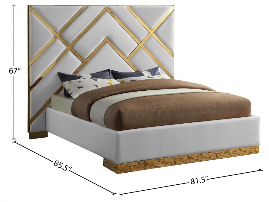 Vector Faux Leather Bed