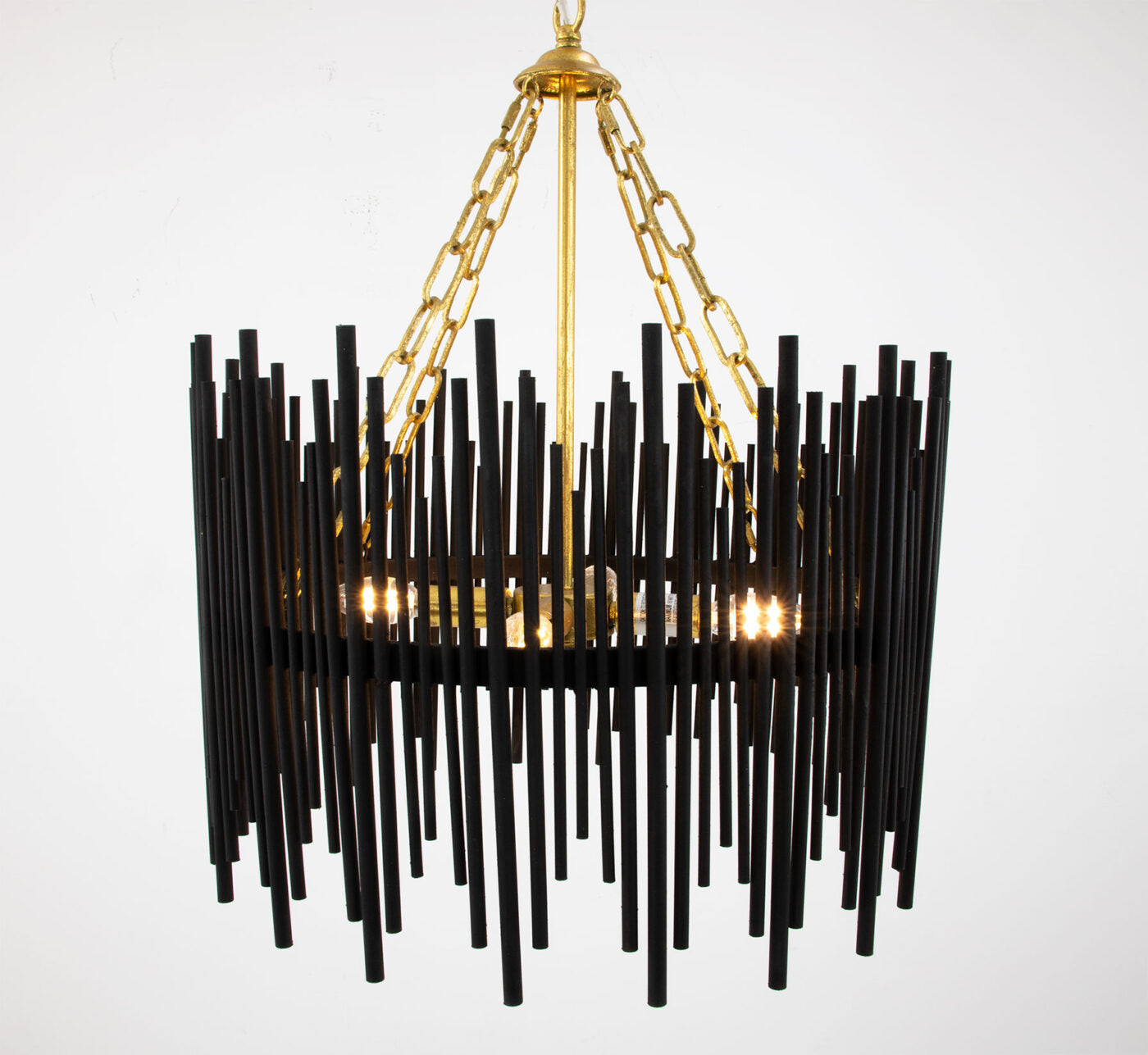 HD132 Black & Gold Chandelier