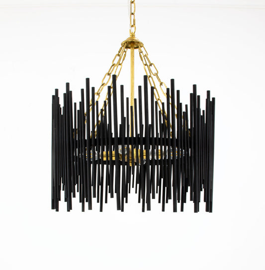 HD132 Black & Gold Chandelier