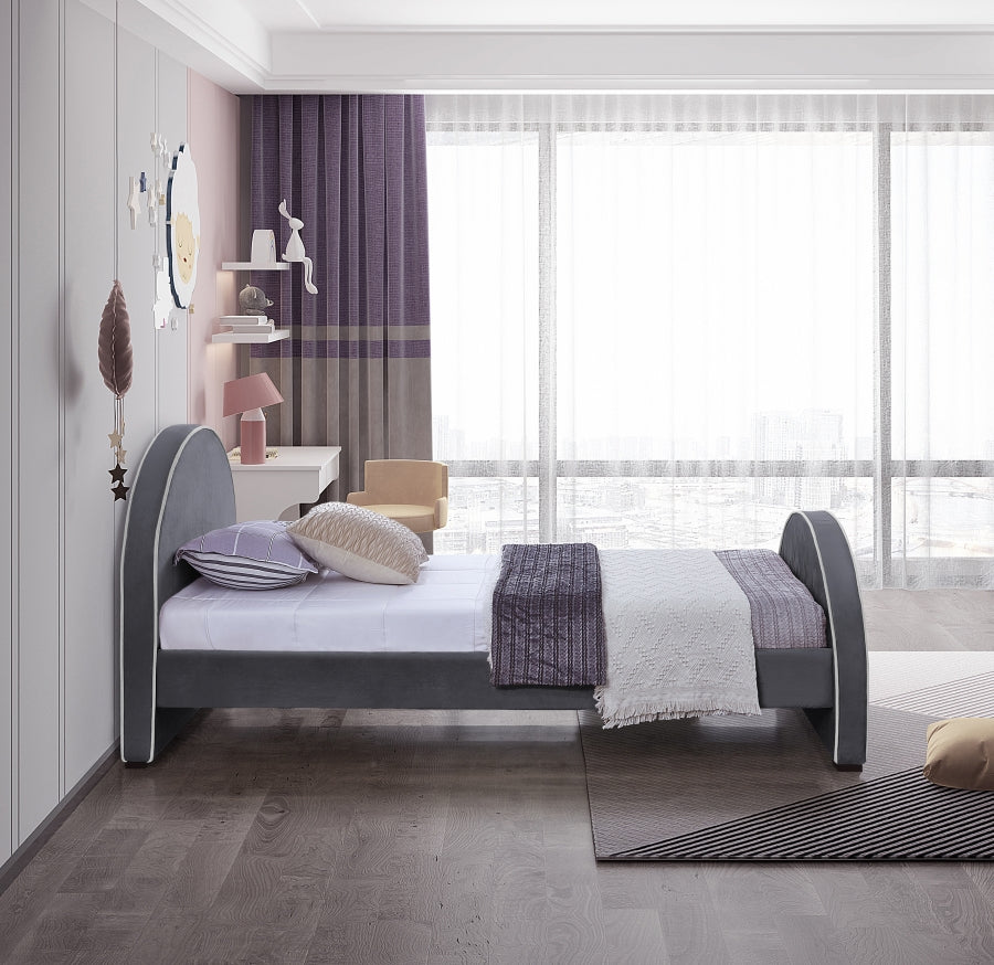 Brody Twin Velvet Bed