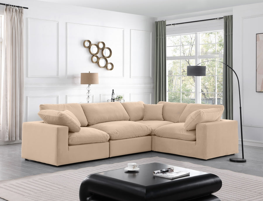 Comfy Velvet Sofa Sectional