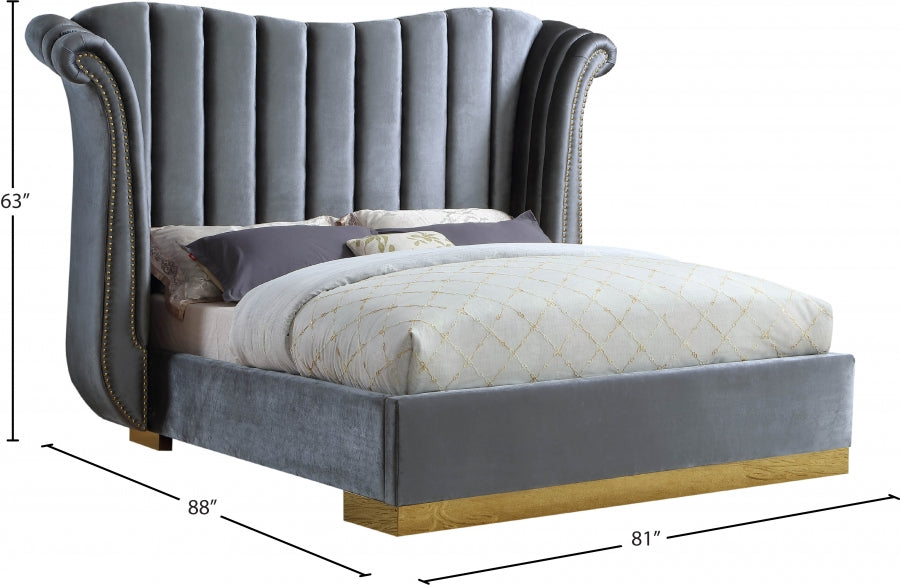 Flora Velvet Bed