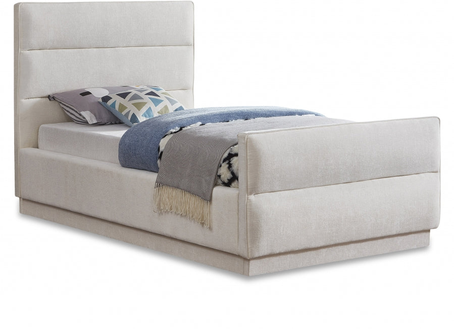 Paxton Chenille Fabric Twin Bed