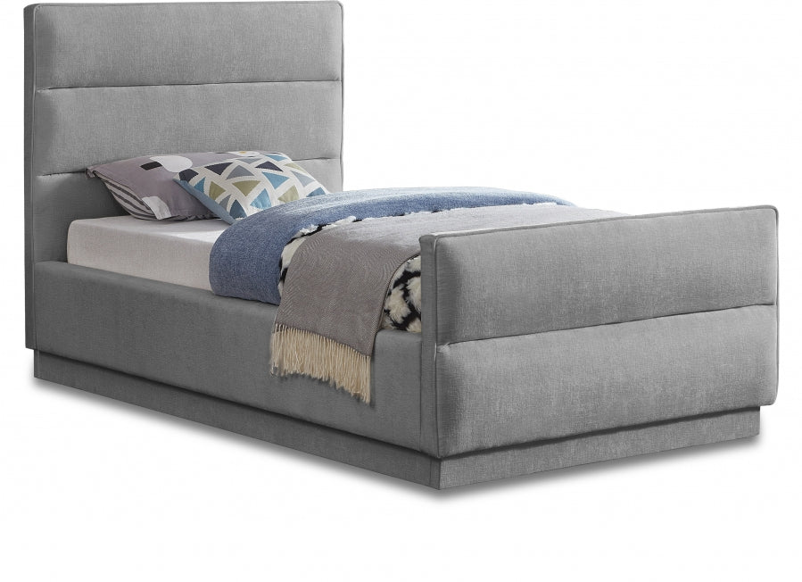 Paxton Chenille Fabric Twin Bed