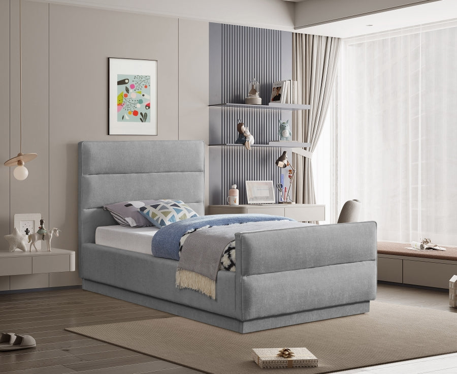 Paxton Chenille Fabric Twin Bed