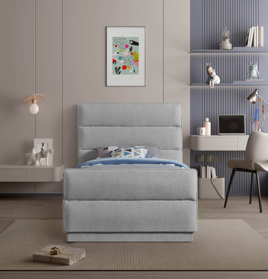 Paxton Chenille Fabric Twin Bed