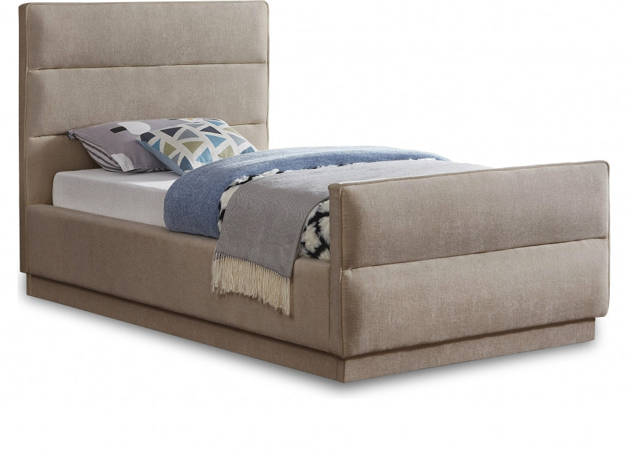 Paxton Chenille Fabric Twin Bed