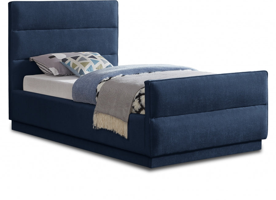 Paxton Chenille Fabric Twin Bed