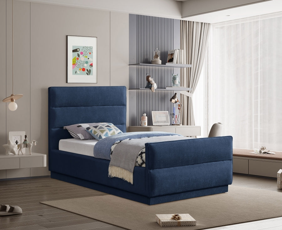 Paxton Chenille Fabric Twin Bed
