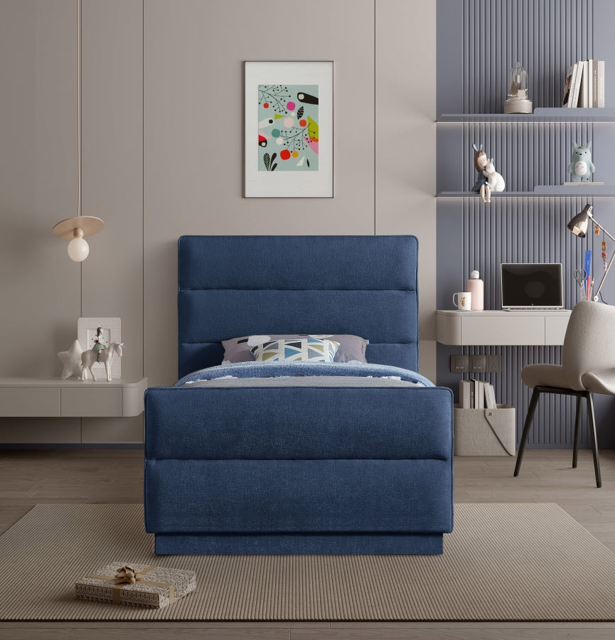 Paxton Chenille Fabric Twin Bed