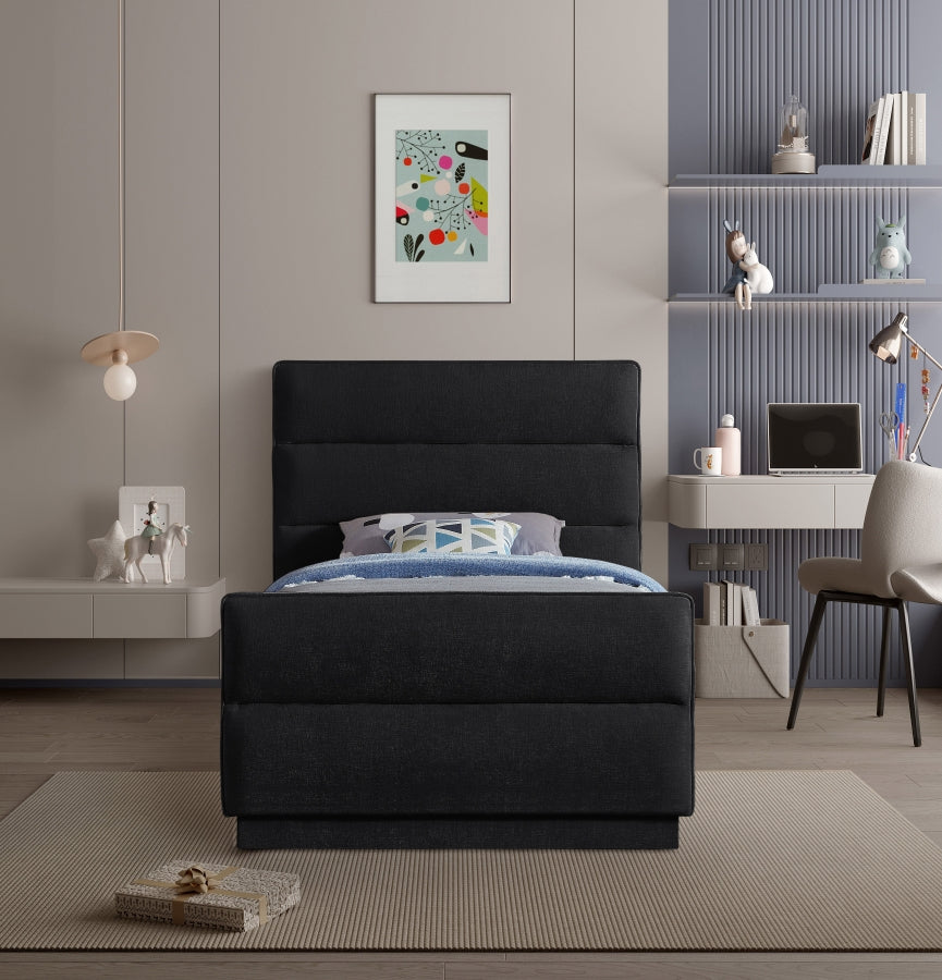 Paxton Chenille Fabric Twin Bed