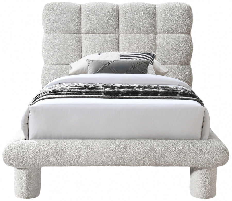 Deco Boucle Fabric Twin Bed