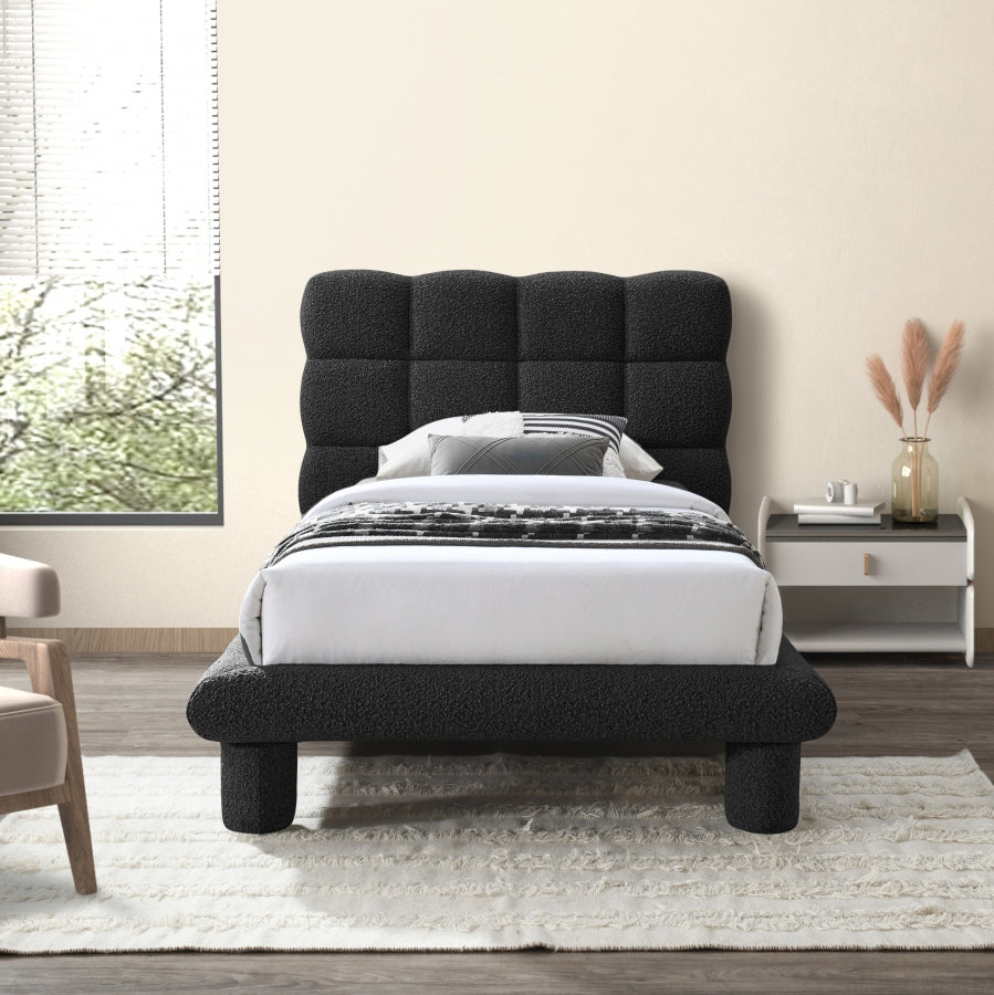 Deco Boucle Fabric Twin Bed