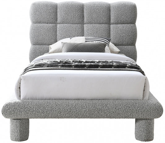 Deco Boucle Fabric Twin Bed