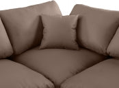 Comfy Faux Leather Sectional