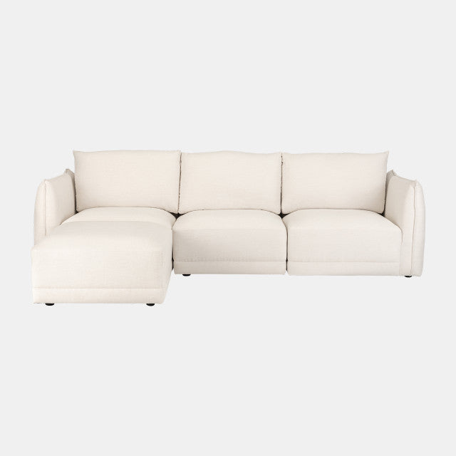 Laf/raf Chaise Sofa W/ Knife Edge Tailoring 2boxes