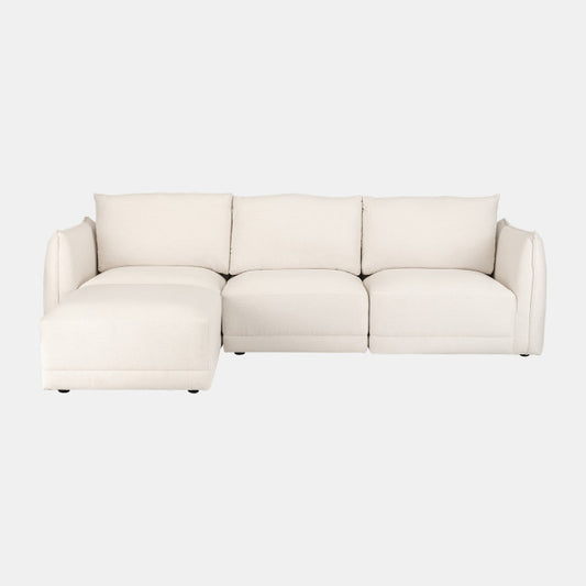 Laf/raf Chaise Sofa W/ Knife Edge Tailoring 2boxes