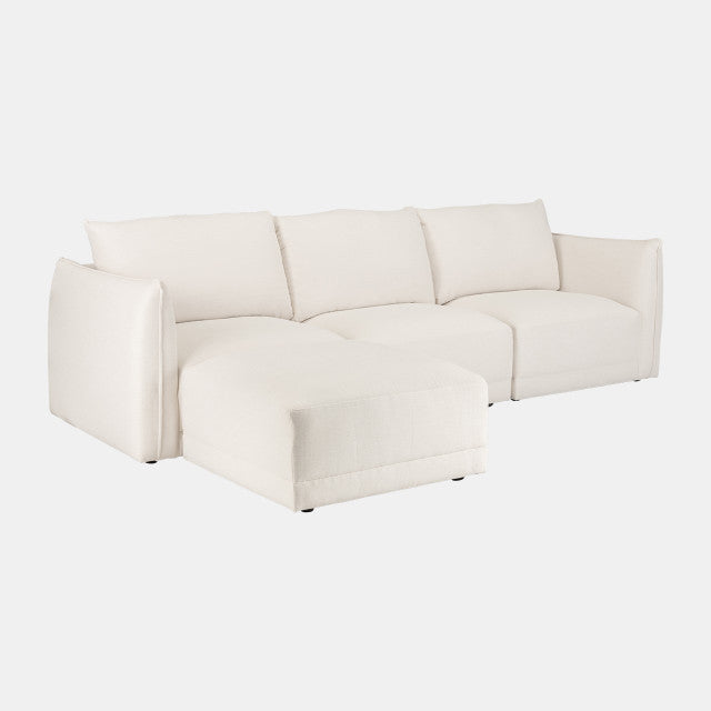 Laf/raf Chaise Sofa W/ Knife Edge Tailoring 2boxes