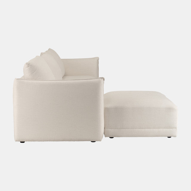 Laf/raf Chaise Sofa W/ Knife Edge Tailoring 2boxes
