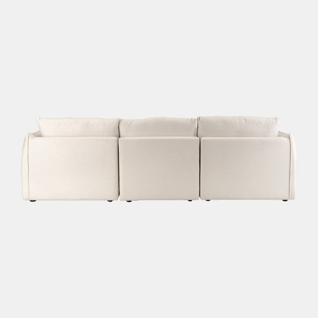 Laf/raf Chaise Sofa W/ Knife Edge Tailoring 2boxes
