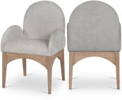 The Waldorf Chenille fabric Dining Arm Chair
