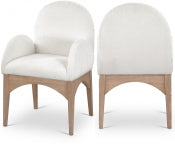 The Waldorf Chenille fabric Dining Arm Chair