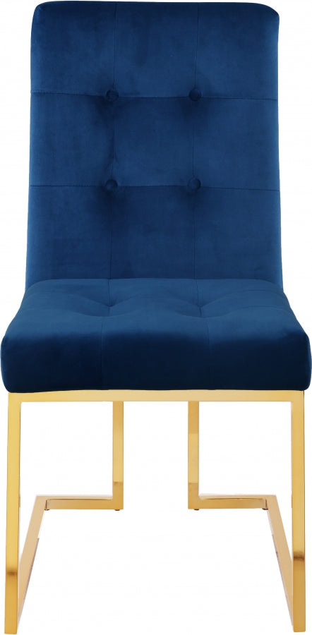 Velvet Dining Chair with Gold legs