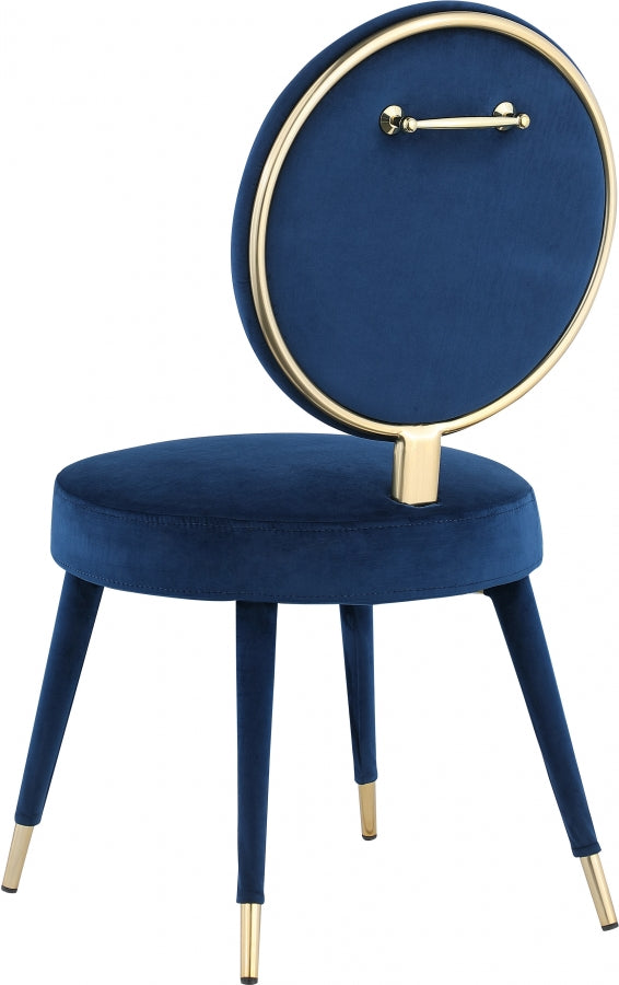 NAVY BLUE DINING CHAIR|SET OF 2