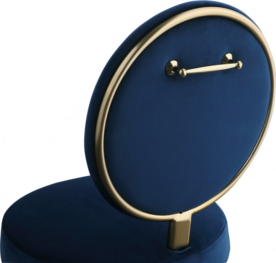 NAVY BLUE DINING CHAIR|SET OF 2
