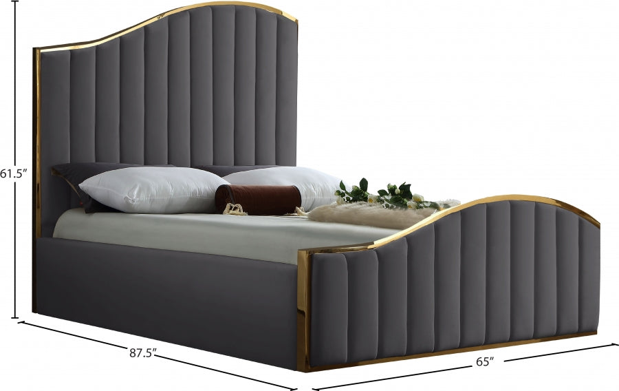 Jolie Velvet Bed