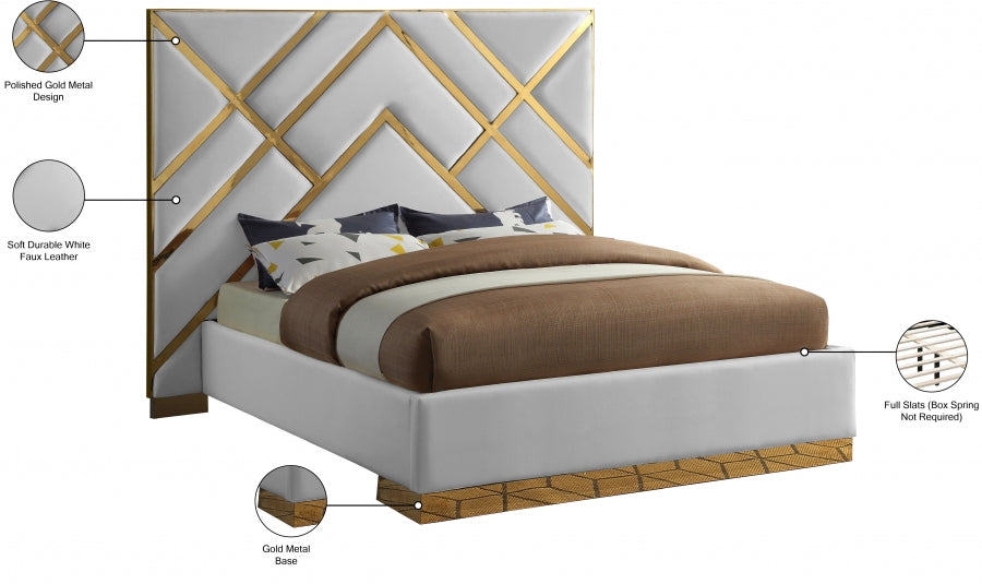Vector Faux Leather Bed
