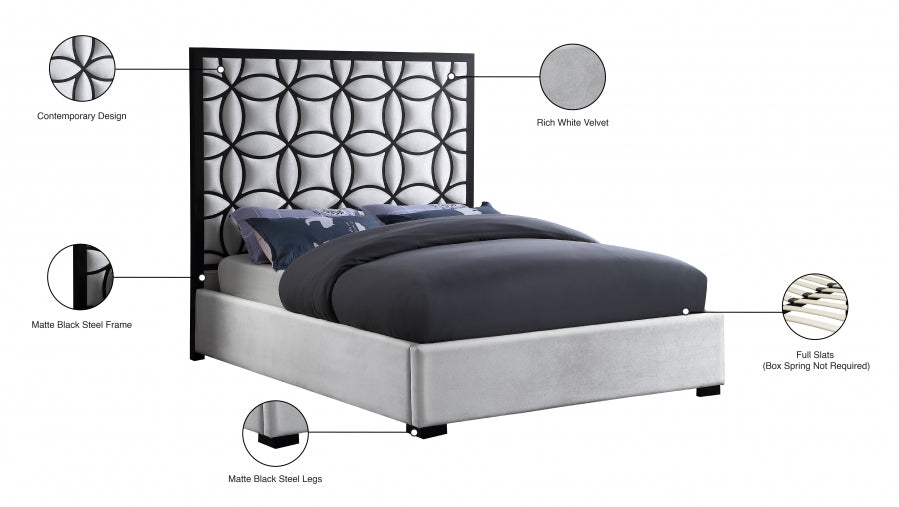 Taj Velvet Bed