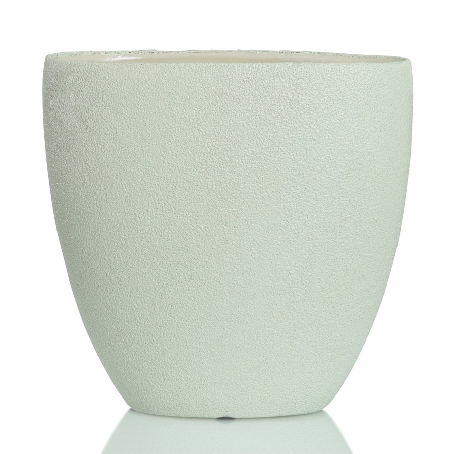 DARIUS VASE- LARGE | Cream Finish on Ceramic