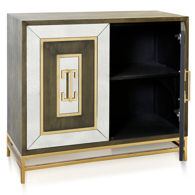 ANTIQUE MIRRORED CABINET
