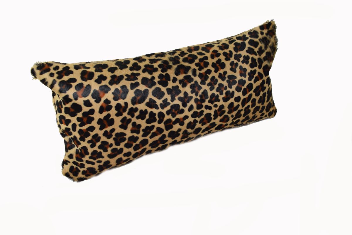 COWHIDE CHEETAH TAN PILLOWS