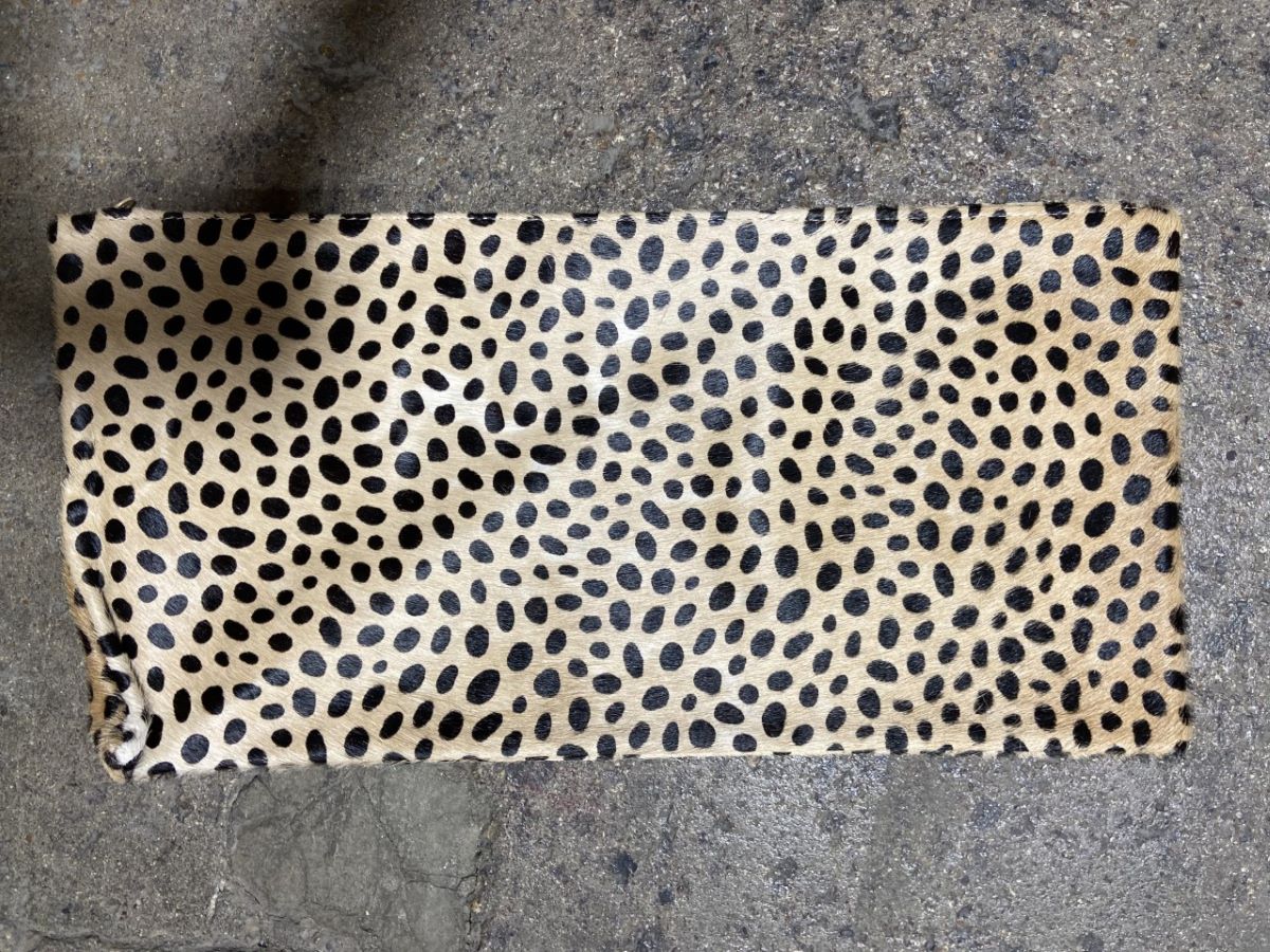 COWHIDE CHEETAH TAN PILLOWS