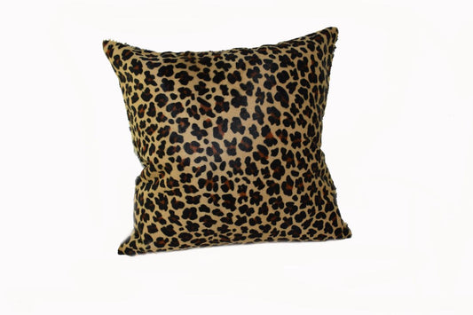 COWHIDE CHEETAH TAN PILLOWS