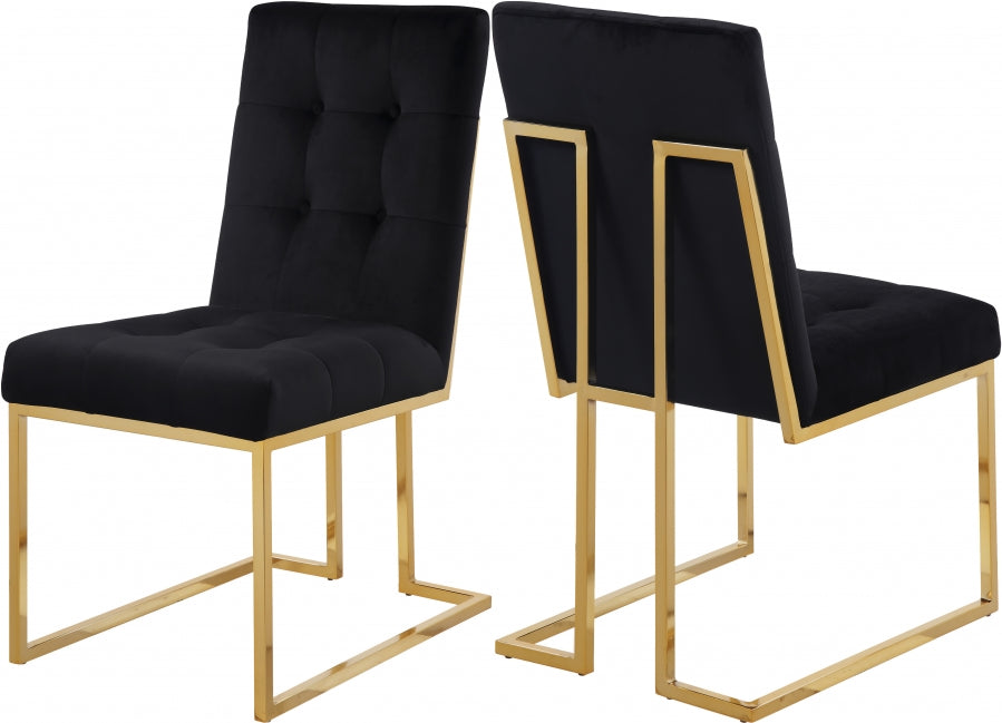 black dining chair