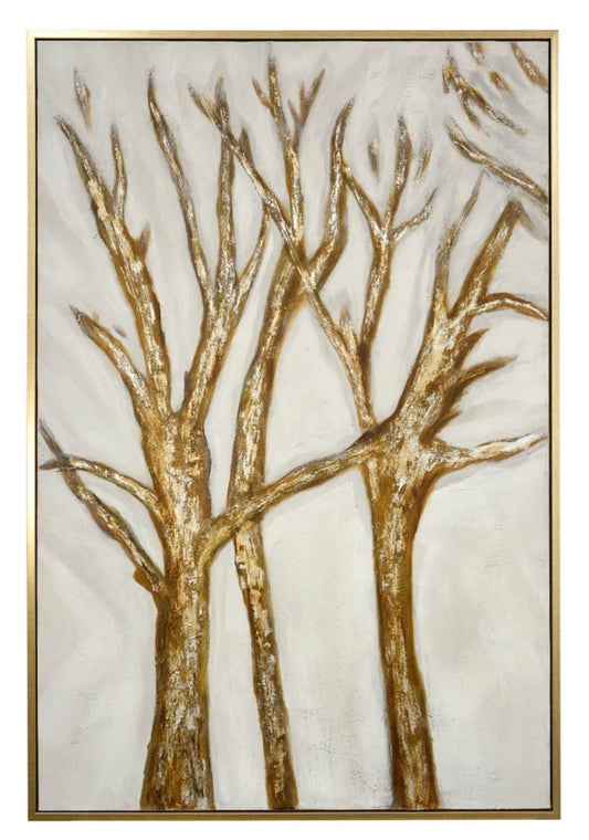 HAND PAINTED ABSTRACT TREES